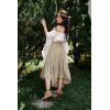 image:imageScarlet Darkness Maxi Skirts for Women High Waist Renaissance Skirt Long Skirt with PocketsKhaki