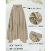 image:imageScarlet Darkness Maxi Skirts for Women High Waist Renaissance Skirt Long Skirt with PocketsKhaki