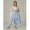 image:imageScarlet Darkness Maxi Skirts for Women High Waist Renaissance Skirt Long Skirt with PocketsLight Blue