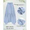 image:imageScarlet Darkness Maxi Skirts for Women High Waist Renaissance Skirt Long Skirt with PocketsLight Blue