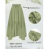 image:imageScarlet Darkness Maxi Skirts for Women High Waist Renaissance Skirt Long Skirt with PocketsLight Olive Green