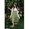 image:imageScarlet Darkness Maxi Skirts for Women High Waist Renaissance Skirt Long Skirt with PocketsLight Olive Green