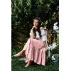 image:imageScarlet Darkness Maxi Skirts for Women High Waist Renaissance Skirt Long Skirt with PocketsLight Pink