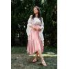 image:imageScarlet Darkness Maxi Skirts for Women High Waist Renaissance Skirt Long Skirt with PocketsLight Pink