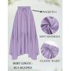 image:imageScarlet Darkness Maxi Skirts for Women High Waist Renaissance Skirt Long Skirt with PocketsLight Purple