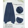 image:imageScarlet Darkness Maxi Skirts for Women High Waist Renaissance Skirt Long Skirt with PocketsNavy Blue