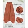 image:imageScarlet Darkness Maxi Skirts for Women High Waist Renaissance Skirt Long Skirt with PocketsOrange