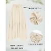 image:imageScarlet Darkness Maxi Skirts for Women High Waist Renaissance Skirt Long Skirt with PocketsOyster White