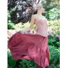 image:imageScarlet Darkness Maxi Skirts for Women High Waist Renaissance Skirt Long Skirt with PocketsPink