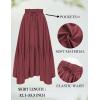 image:imageScarlet Darkness Maxi Skirts for Women High Waist Renaissance Skirt Long Skirt with PocketsRed