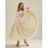 image:imageScarlet Darkness Maxi Skirts for Women Long Flowy Boho Renaissance Skirt with PocketsApricot