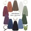 image:imageScarlet Darkness Maxi Skirts for Women Long Flowy Boho Renaissance Skirt with PocketsApricot