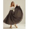 image:imageScarlet Darkness Maxi Skirts for Women Long Flowy Boho Renaissance Skirt with PocketsBrown