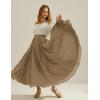 image:imageScarlet Darkness Maxi Skirts for Women Long Flowy Boho Renaissance Skirt with PocketsCamel