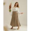 image:imageScarlet Darkness Maxi Skirts for Women Long Flowy Boho Renaissance Skirt with PocketsCamel