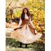 image:imageScarlet Darkness Maxi Skirts for Women Long Renaissance Skirt Flowy Ruffle Tiered SkirtApricot