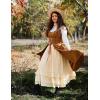 image:imageScarlet Darkness Maxi Skirts for Women Long Renaissance Skirt Flowy Ruffle Tiered SkirtApricot
