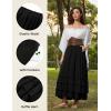 image:imageScarlet Darkness Maxi Skirts for Women Long Renaissance Skirt Flowy Ruffle Tiered SkirtBlack