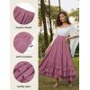 image:imageScarlet Darkness Maxi Skirts for Women Long Renaissance Skirt Flowy Ruffle Tiered SkirtDusty Pink