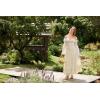 image:imageScarlet Darkness Maxi Skirts for Women Long Renaissance Skirt Flowy Ruffle Tiered SkirtLight Beige