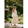 image:imageScarlet Darkness Maxi Skirts for Women Long Renaissance Skirt Flowy Ruffle Tiered SkirtLight Beige