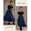 image:imageScarlet Darkness Maxi Skirts for Women Renaissance Skirt Long Flowy Layered Medieval SkirtDark Blue
