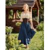 image:imageScarlet Darkness Maxi Skirts for Women Renaissance Skirt Long Flowy Layered Medieval SkirtDark Blue