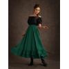 image:imageScarlet Darkness Maxi Skirts for Women Renaissance Skirt Long Flowy Layered Medieval SkirtDark Green