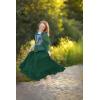 image:imageScarlet Darkness Maxi Skirts for Women Renaissance Skirt Long Flowy Layered Medieval SkirtDark Green