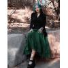 image:imageScarlet Darkness Maxi Skirts for Women Renaissance Skirt Long Flowy Layered Medieval SkirtDark Green