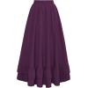 image:imageScarlet Darkness Maxi Skirts for Women Renaissance Skirt Long Flowy Layered Medieval SkirtDark Purple