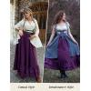 image:imageScarlet Darkness Maxi Skirts for Women Renaissance Skirt Long Flowy Layered Medieval SkirtDark Purple