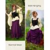 image:imageScarlet Darkness Maxi Skirts for Women Renaissance Skirt Long Flowy Layered Medieval SkirtDark Purple