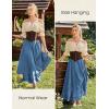 image:imageScarlet Darkness Maxi Skirts for Women Renaissance Skirt Long Flowy Layered Medieval SkirtDenim Blue