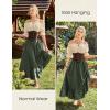 image:imageScarlet Darkness Maxi Skirts for Women Renaissance Skirt Long Flowy Layered Medieval SkirtGray Green