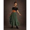 image:imageScarlet Darkness Maxi Skirts for Women Renaissance Skirt Long Flowy Layered Medieval SkirtGray Green