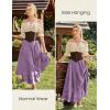 image:imageScarlet Darkness Maxi Skirts for Women Renaissance Skirt Long Flowy Layered Medieval SkirtLight Purple