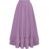 image:imageScarlet Darkness Maxi Skirts for Women Renaissance Skirt Long Flowy Layered Medieval SkirtLight Purple