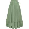 image:imageScarlet Darkness Maxi Skirts for Women Renaissance Skirt Long Flowy Layered Medieval SkirtMint Green
