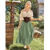 image:imageScarlet Darkness Maxi Skirts for Women Renaissance Skirt Long Flowy Layered Medieval SkirtMint Green