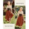 image:imageScarlet Darkness Maxi Skirts for Women Renaissance Skirt Long Flowy Layered Medieval SkirtOrange