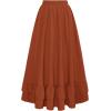 image:imageScarlet Darkness Maxi Skirts for Women Renaissance Skirt Long Flowy Layered Medieval SkirtOrange