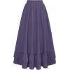 image:imageScarlet Darkness Maxi Skirts for Women Renaissance Skirt Long Flowy Layered Medieval SkirtPurple