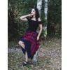 image:imageScarlet Darkness Plaid Skirts for Women High Waist Long Skirt with PocketsRed Plaid