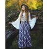 image:imageScarlet Darkness Plaid Skirts for Women Renaissance High Waisted Skirt Fall Winter Maxi SkirtGrey Plaid