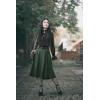 image:imageScarlet Darkness Renaissance Midi Skirts for Women Steampunk High Waisted Skirt with PocketsArmy Green