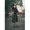 image:imageScarlet Darkness Renaissance Midi Skirts for Women Steampunk High Waisted Skirt with PocketsArmy Green