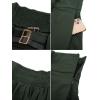 image:imageScarlet Darkness Renaissance Midi Skirts for Women Steampunk High Waisted Skirt with PocketsArmy Green