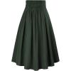 image:imageScarlet Darkness Renaissance Midi Skirts for Women Steampunk High Waisted Skirt with PocketsArmy Green