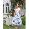 image:imageScarlet Darkness Renaissance Skirt Maxi Long Skirts for Women High Waist A Line SkirtAzure Mist